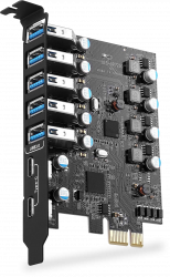 Ulansen PCIe to 5x Type-A and 2x Type-C USB Card